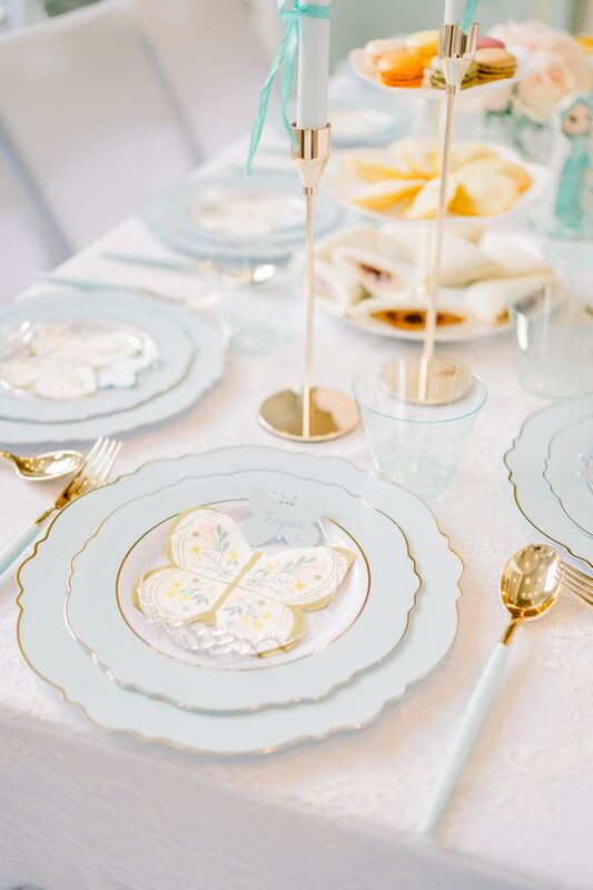 Elegant table setting close-up